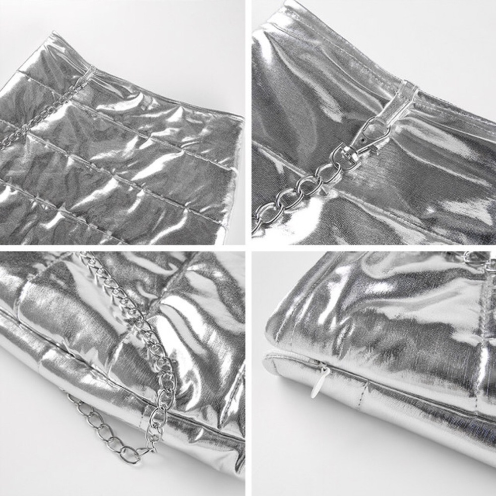 Sliver Skirt With Chain ⛓ - Picture 5 of 5